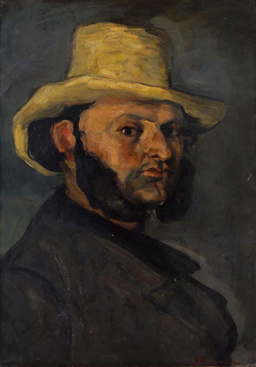 Gustave Boyer f. 1840 i en stråhatt, 1870-71. av Paul Cézanne