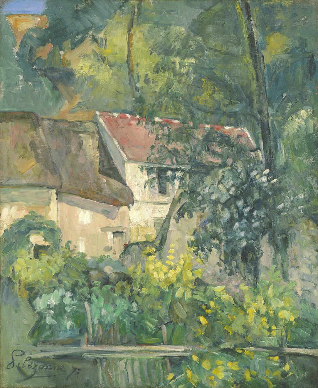 Huset til Père Lacroix, 1873 av Paul Cézanne