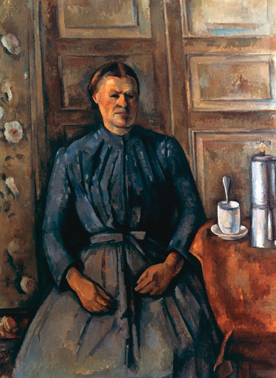 Kvinnen ved kaféen, c1890-1895 av Paul Cézanne