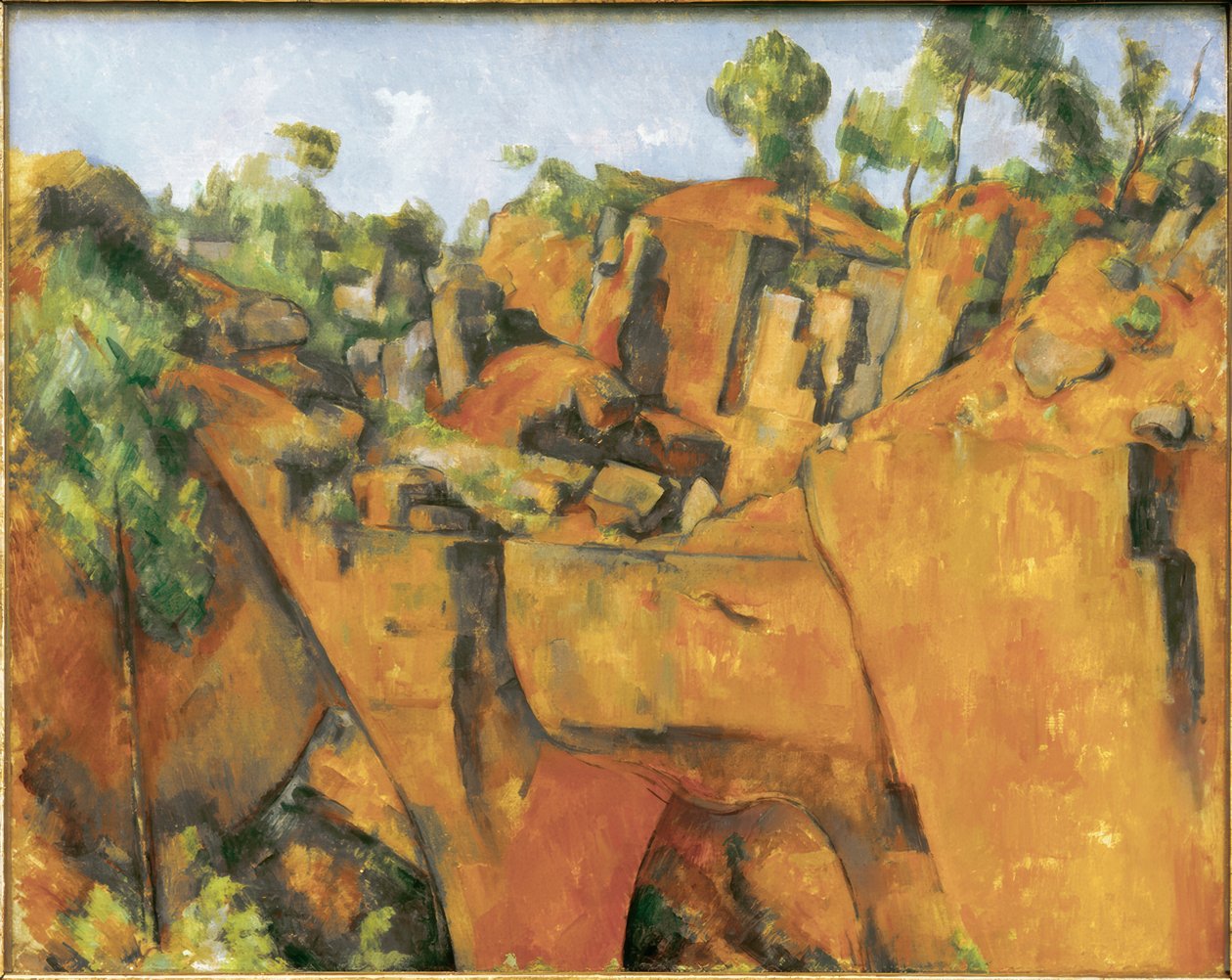 La carrière de Bibémus (Bibémus steinbrudd) av Paul Cézanne