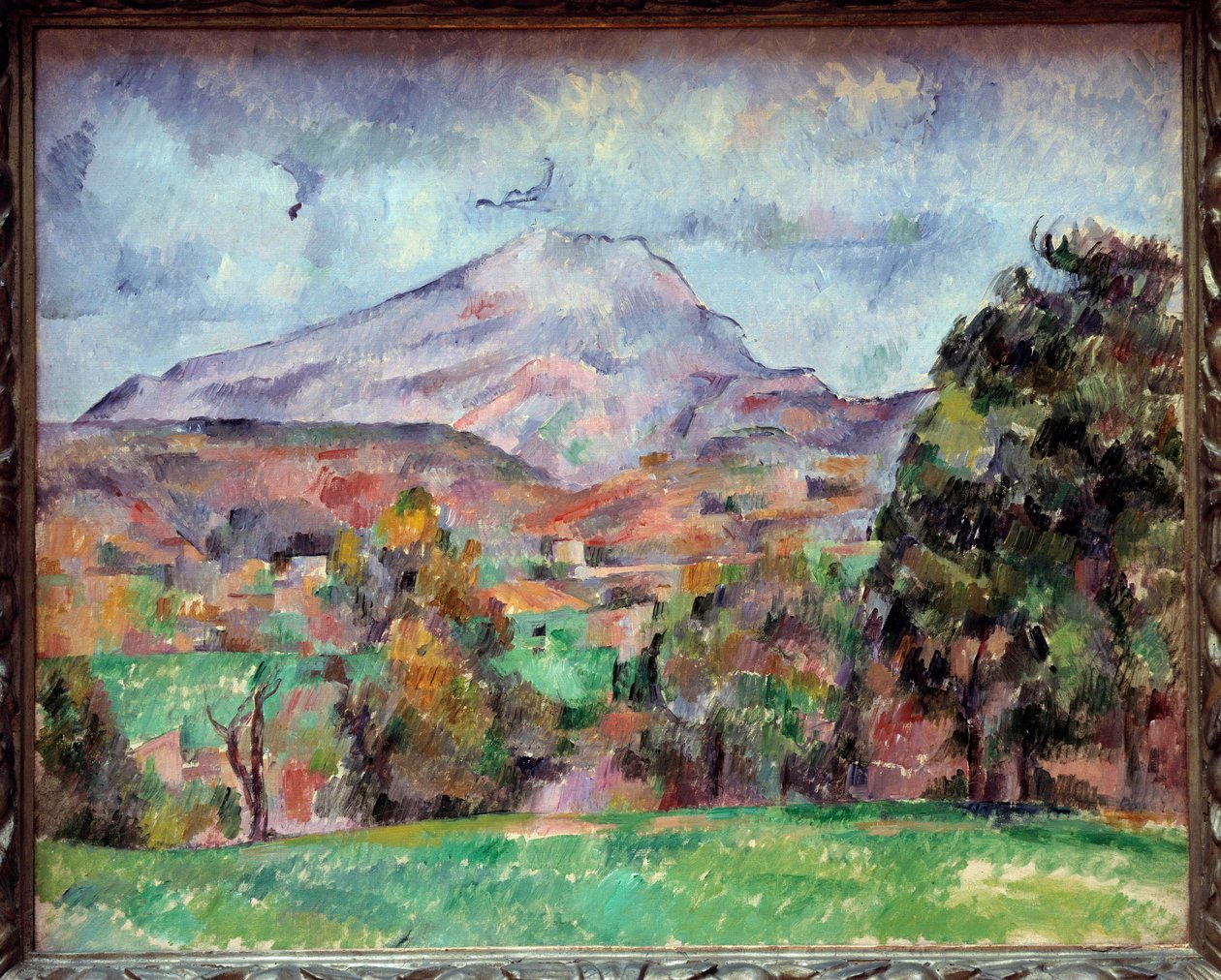 La montagne Sainte Victoire-maleri av Paul Cezanne (1839-1906) Geneve fra 1800-tallet, museum for kunst og historie av Paul Cézanne