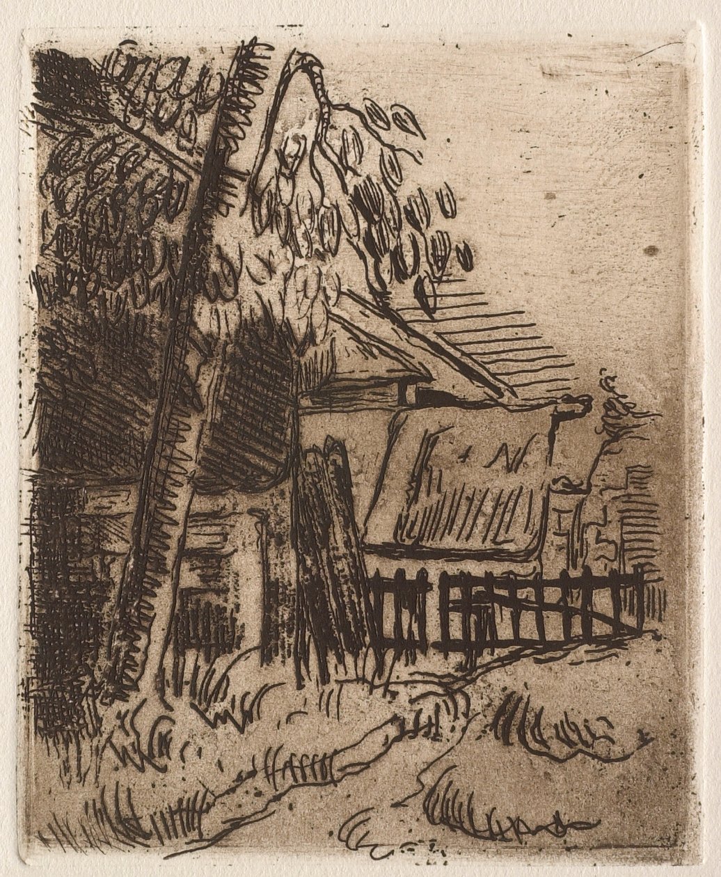 Landskap i Auvers, 1873 av Paul Cézanne