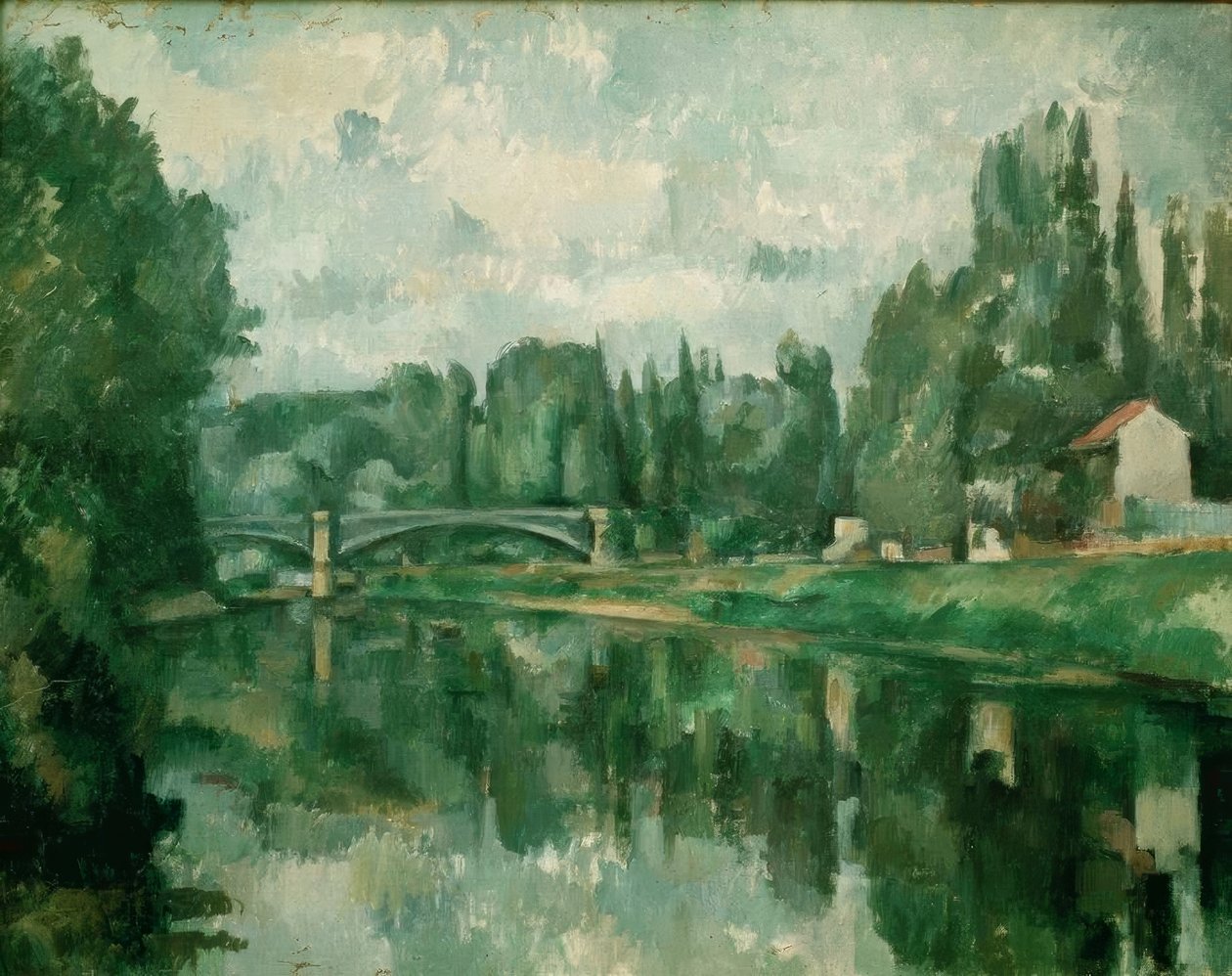 Le Pont de Creteil (broen over Marne, i Creteil av Paul Cézanne