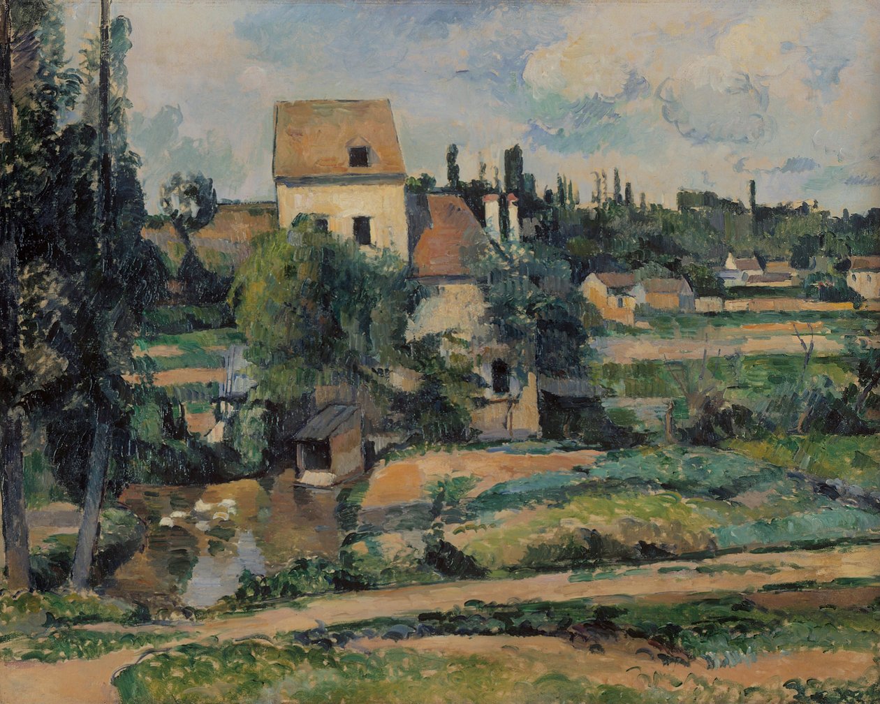 Kvernen på slangen i Pontoise av Paul Cézanne