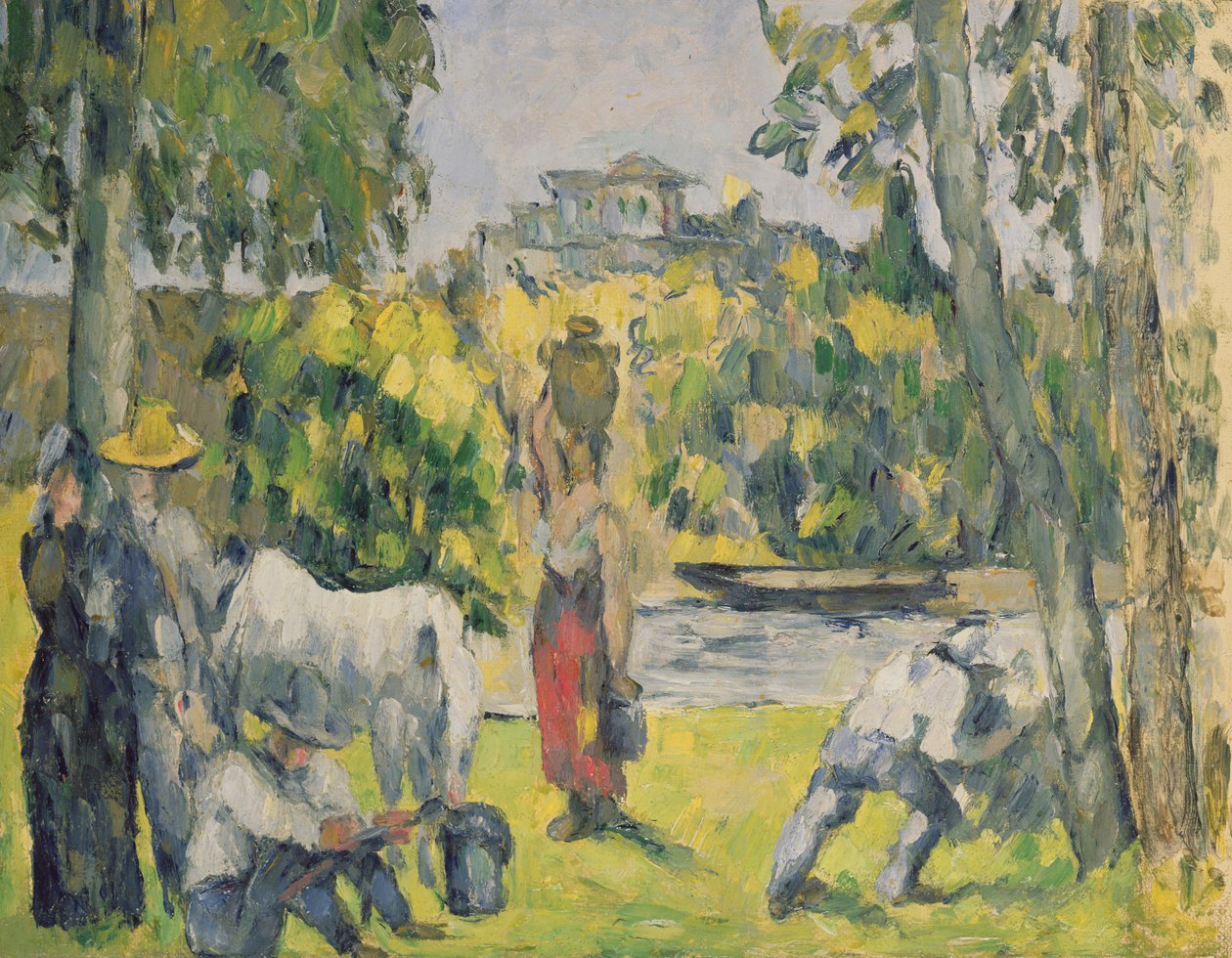 Livet på markene, ca. 1875 av Paul Cézanne