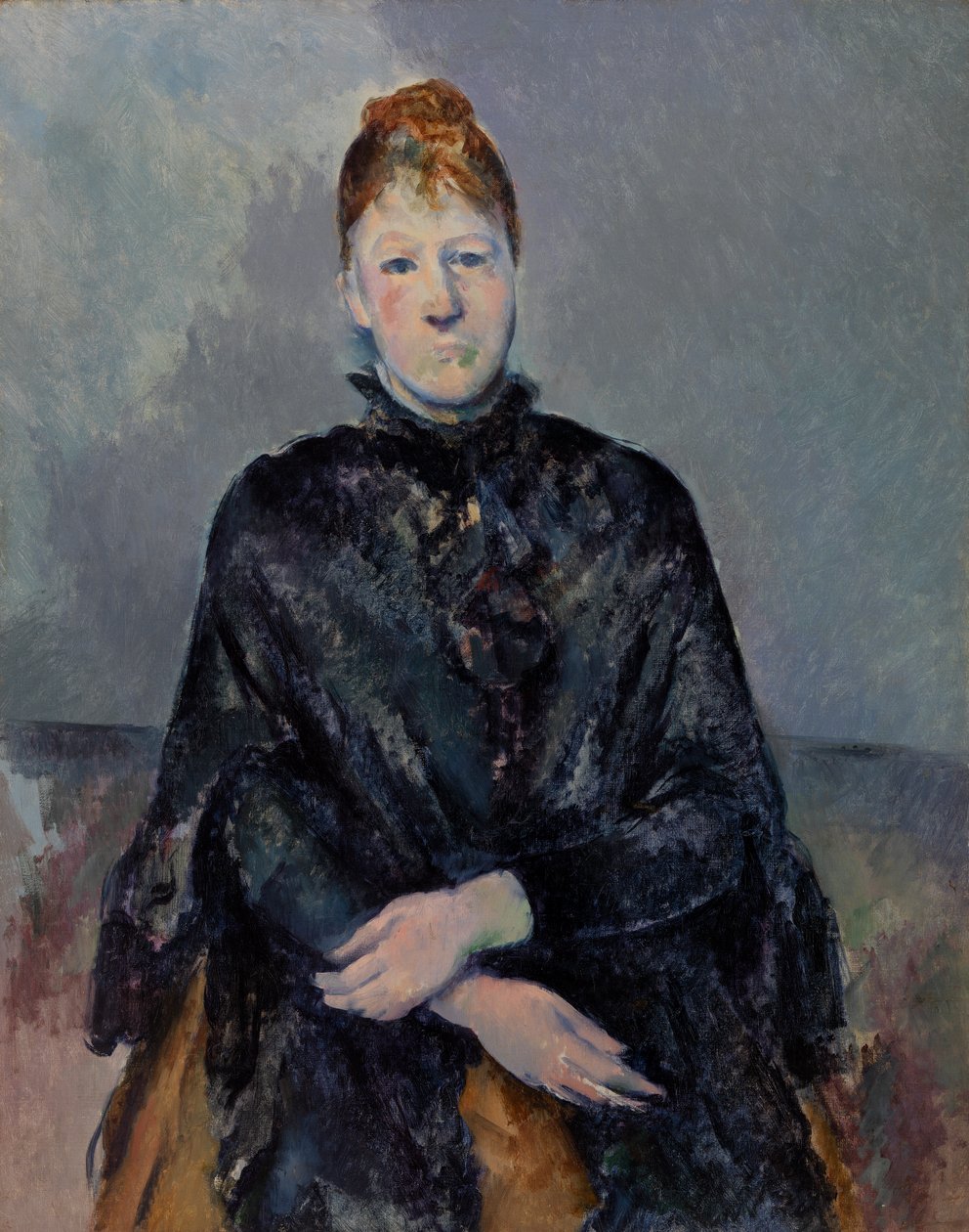 Madame Cézanne (Portrett av Madame Cézanne) av Paul Cézanne