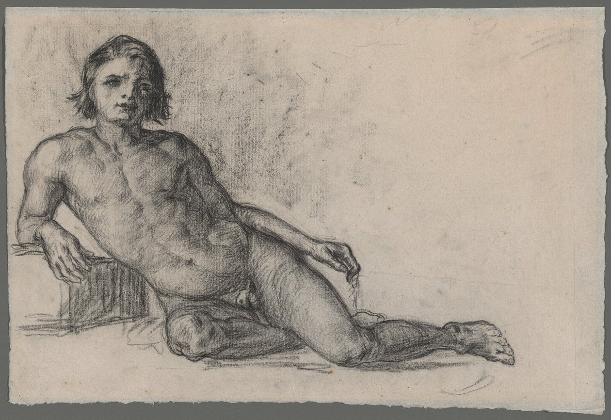Naken mann av Paul Cézanne