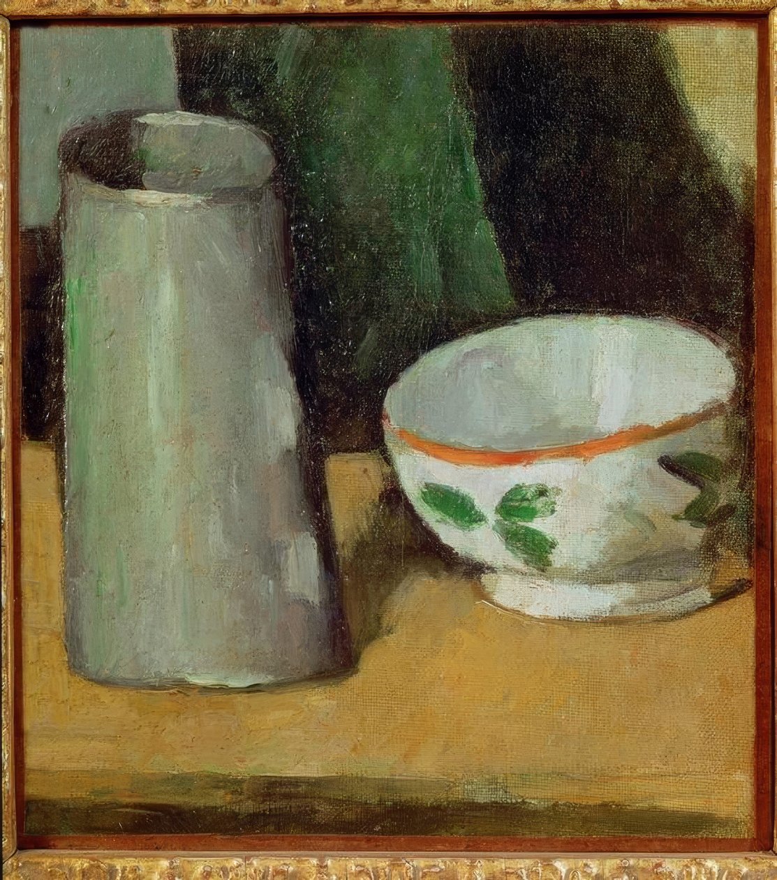 Melkeskål og kanne av Paul Cézanne