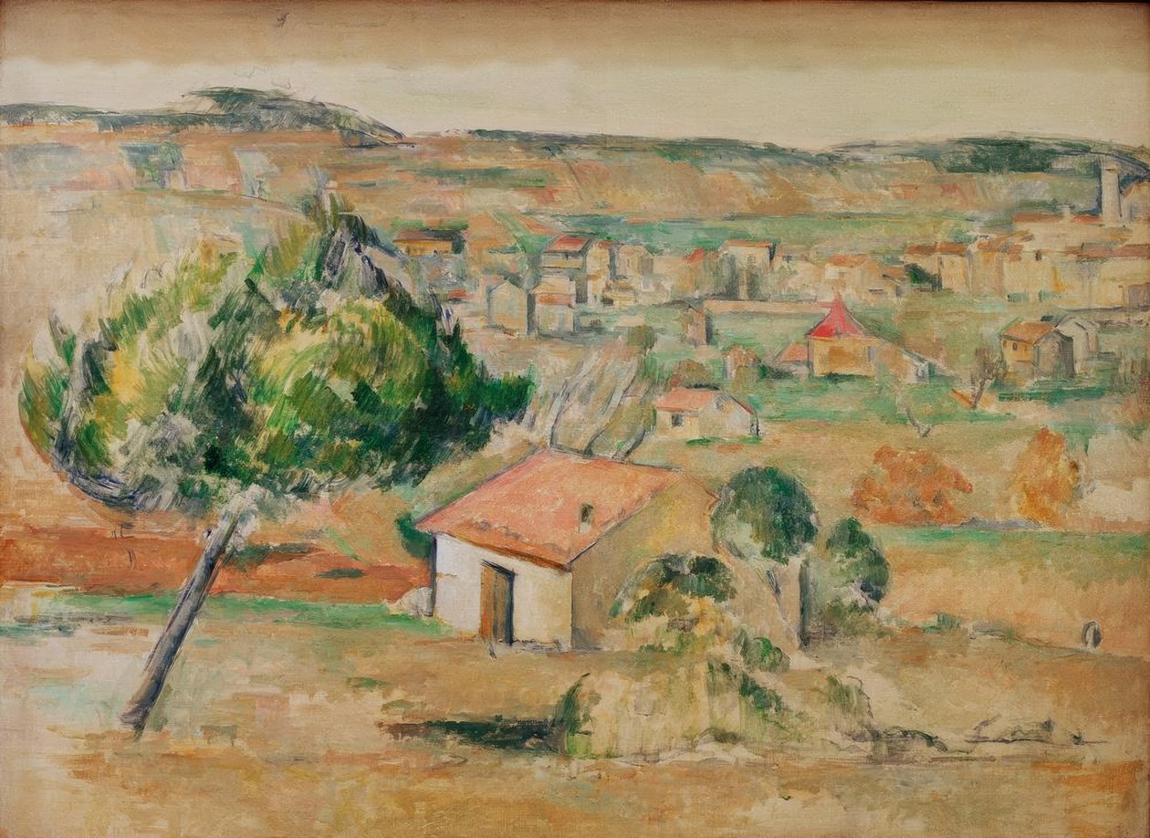 Provençalsk slette av Paul Cézanne
