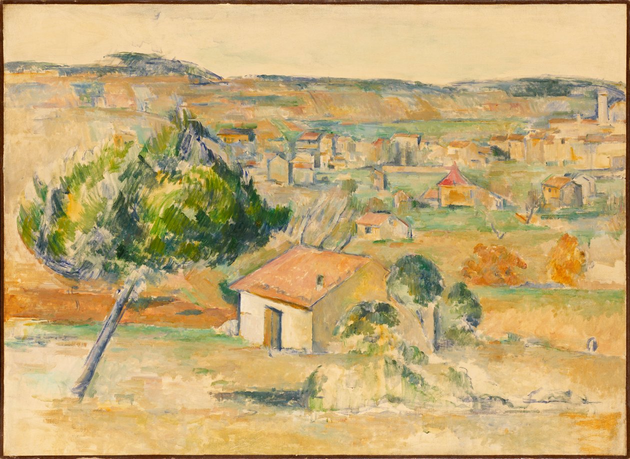 Plaine provençale Plain i Provence, 1883-1885. av Paul Cézanne