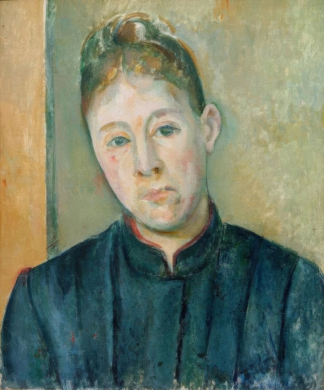 Portrett av Madame Cézanne av Paul Cézanne