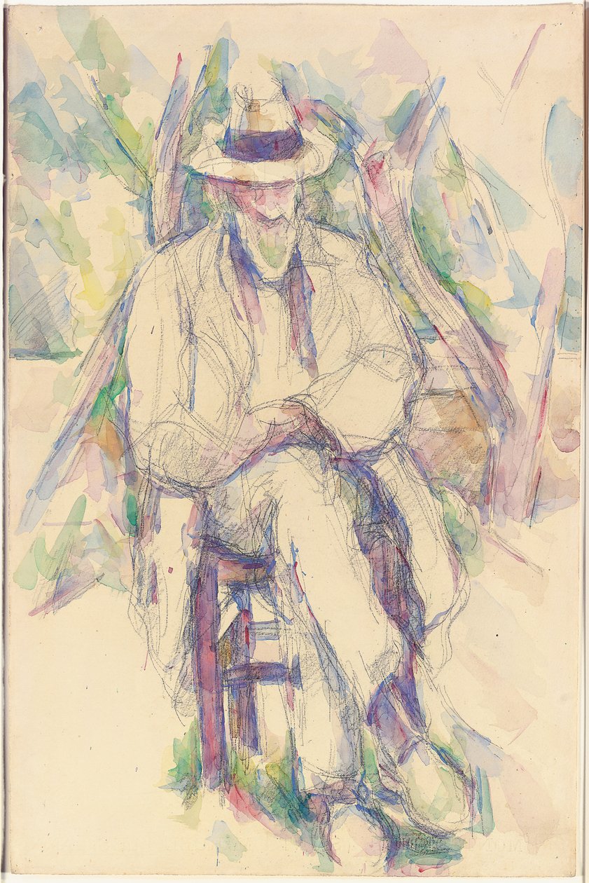 Portrett av Vallier, 1904-06 av Paul Cézanne