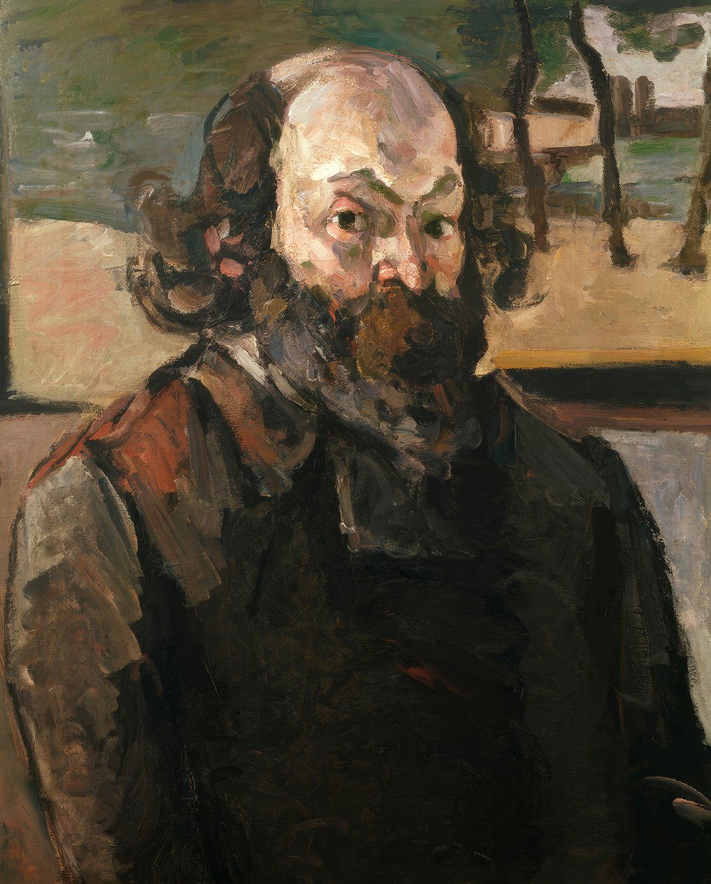 Portrett av kunstneren av Paul Cézanne