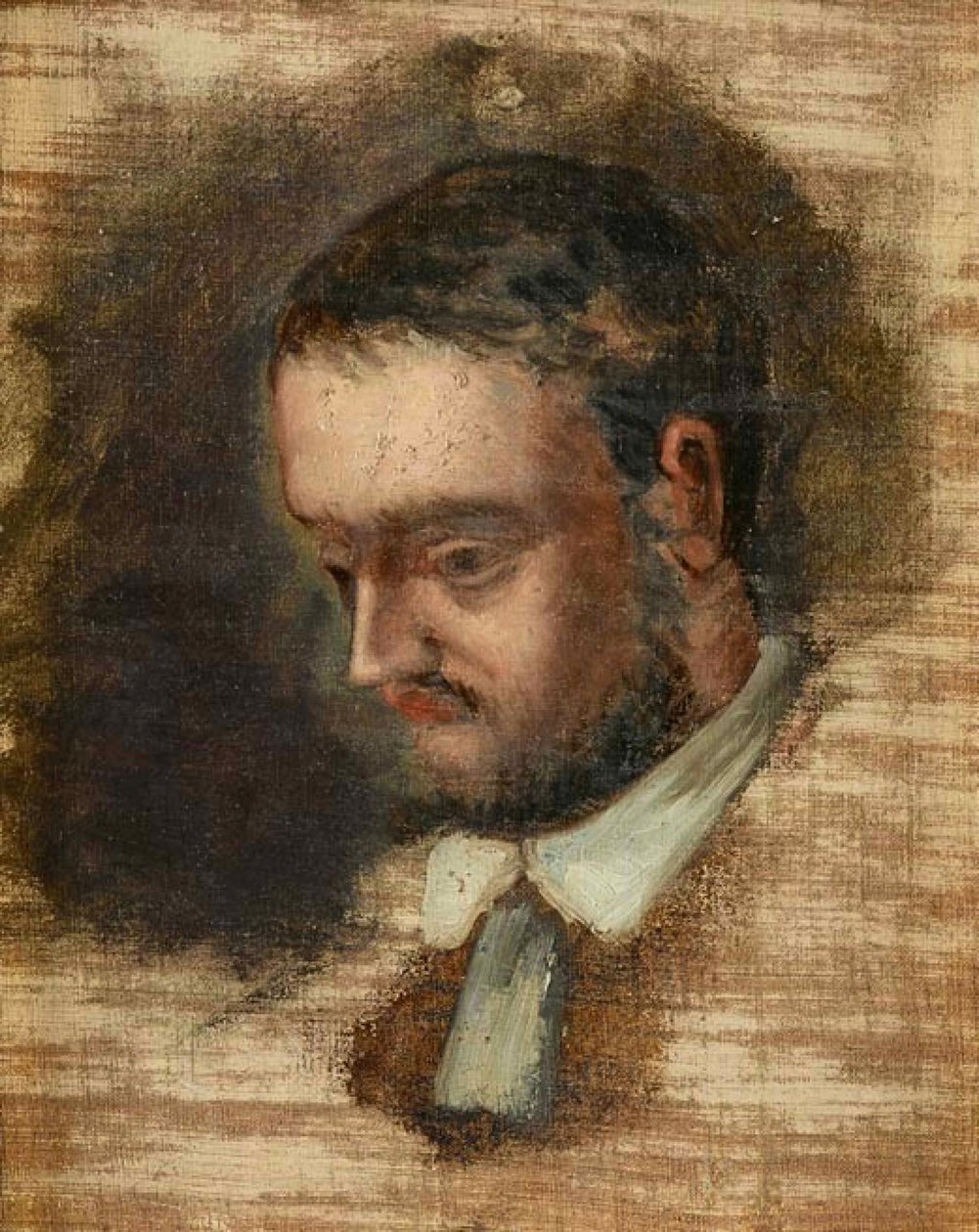 Portrett av Émile Zola 1840-1902, ca 1862-1864. av Paul Cézanne