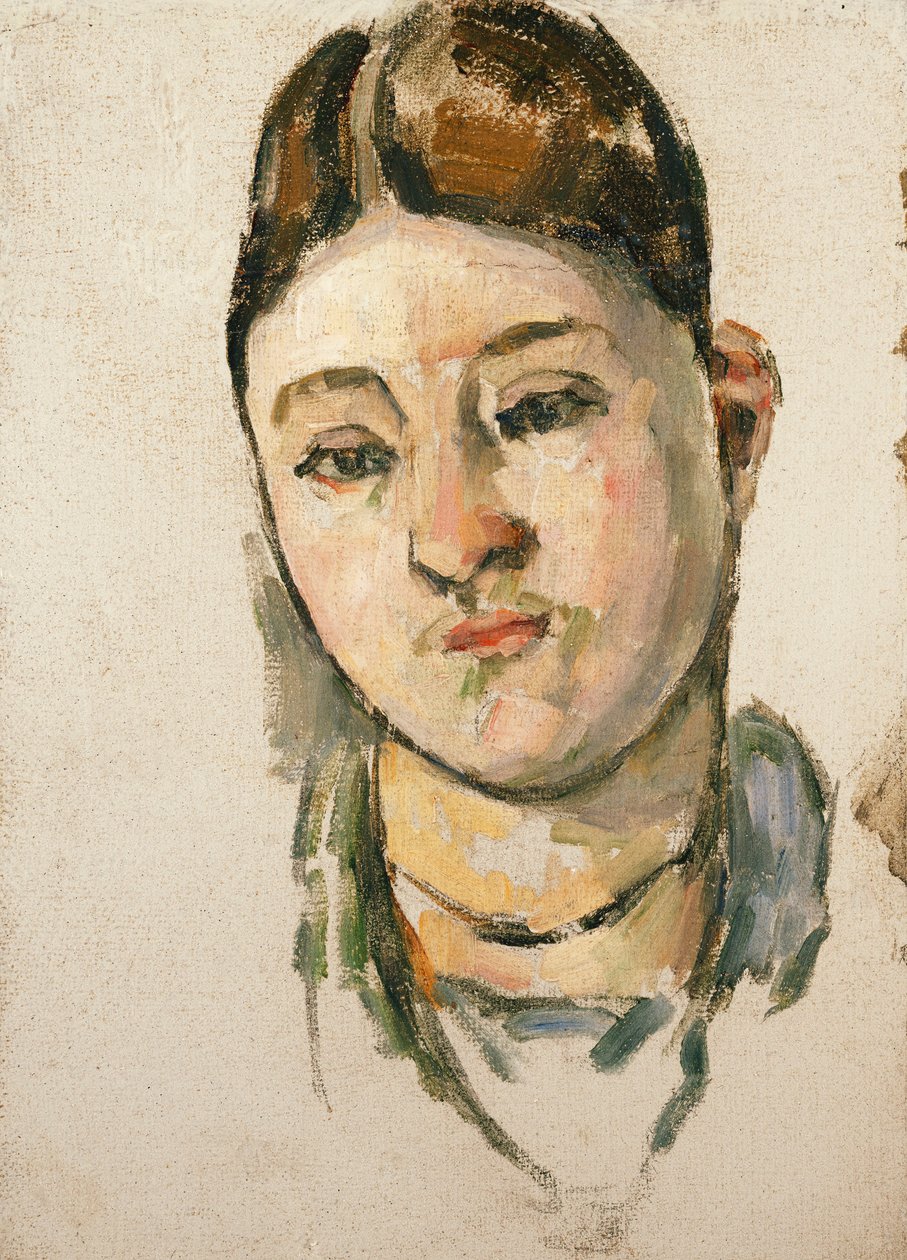 Portrett av Madame Cezanne; Portrett av Madame Cezanne, ca. 1883 av Paul Cézanne
