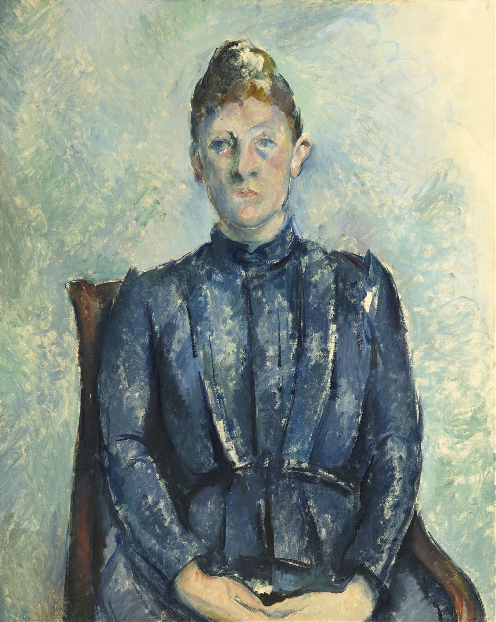 Portrett av Madame Cézanne av Paul Cézanne