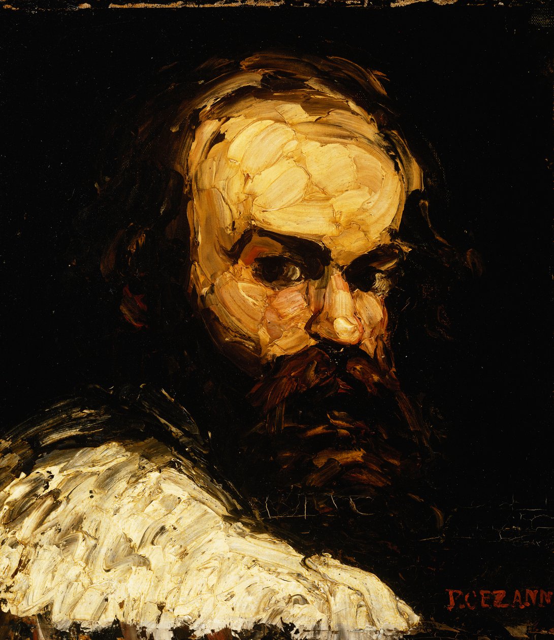 Portrett av kunstneren; Portrett av kunstneren, ca. 1866 av Paul Cézanne