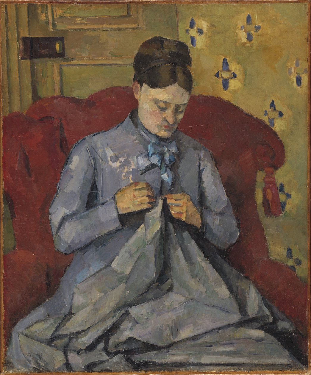 Portrett av kunstnerens kone, 1877 av Paul Cézanne