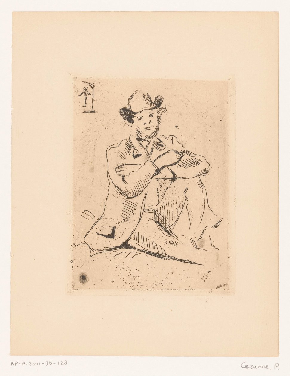 Portrett av Armand Guillaumin av Paul Cézanne