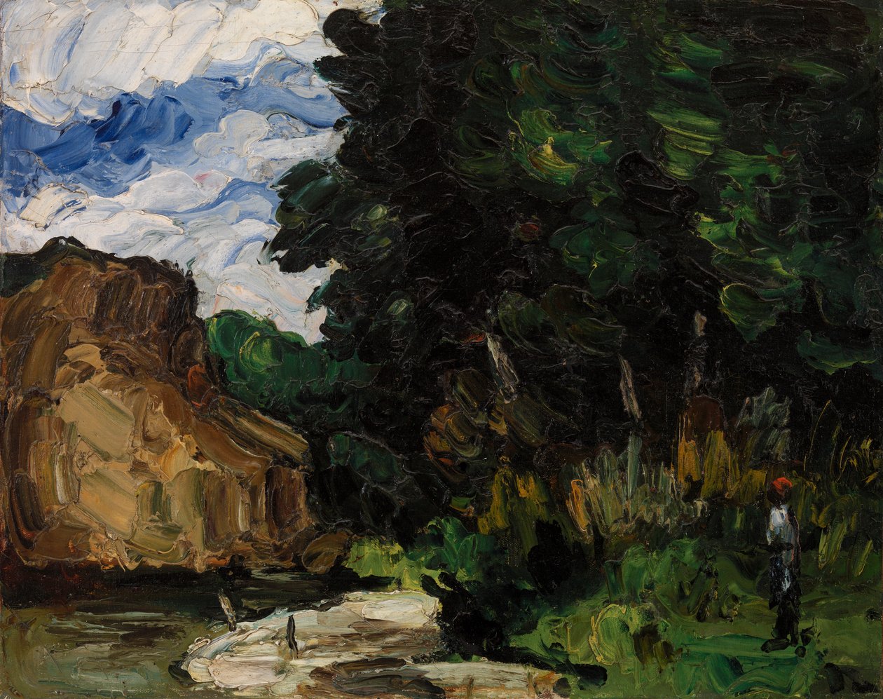 River Bend av Paul Cézanne