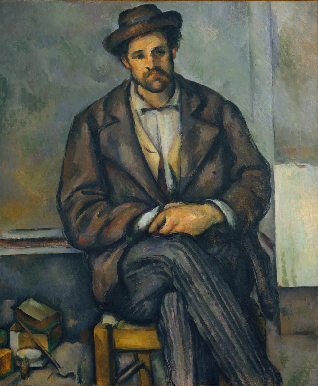 Sittende bonde, ca. 1892-96. av Paul Cézanne