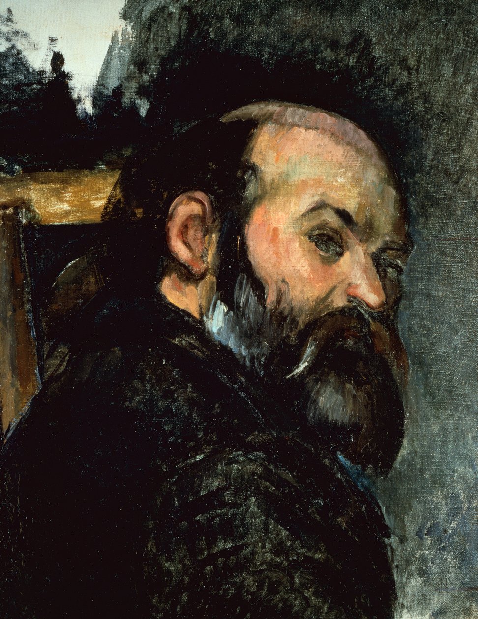 Selvportrett (olje på lerret) av Paul Cézanne