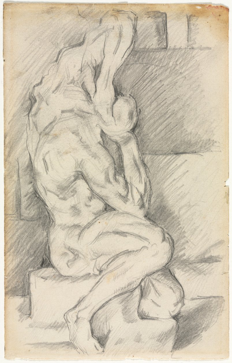Skisse av anatomisk skulptur recto Skisse av Madame Cézanne verso, 188184. av Paul Cézanne