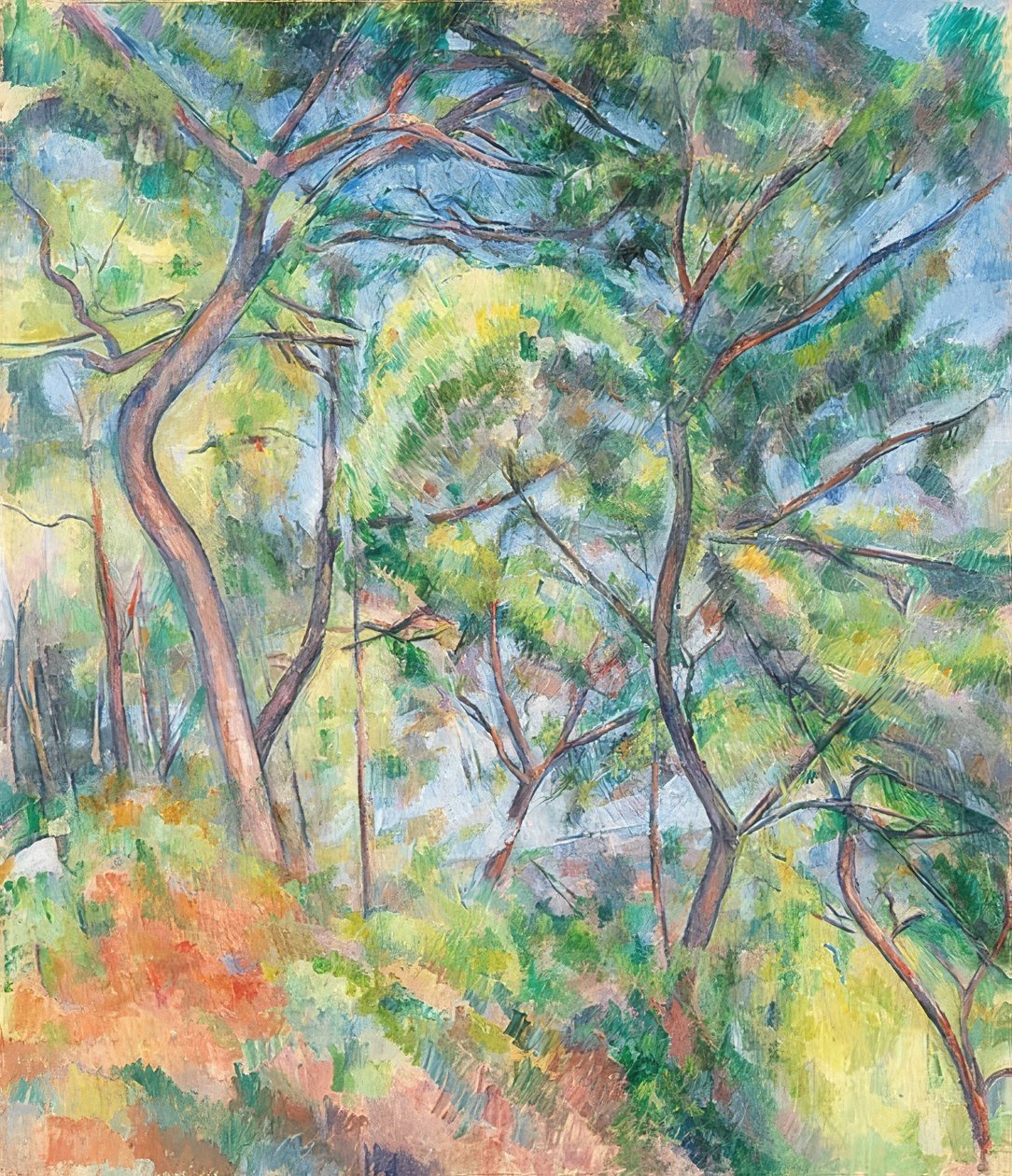 Undervekst. Um 1894 av Paul Cézanne
