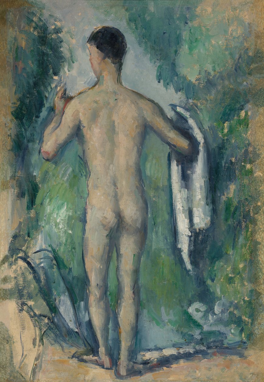 Stående bader, sett fra baksiden, 187982. av Paul Cézanne