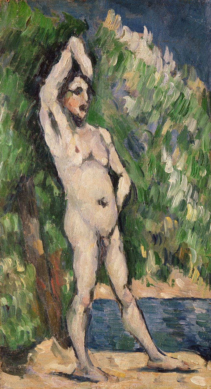 Stående naken av Paul Cézanne