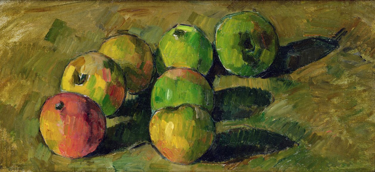 Stilleben med epler, 1878 av Paul Cézanne