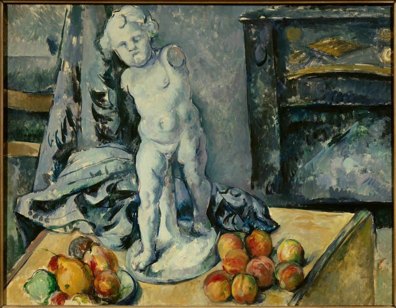 Stilleben med Amor i gipsmaleri av Paul Cezanne (1839-1906) 1894 Søn. 0,63x0,81m. Stockholm. Nasjonalmuseet - Stilleben med gips Amor. Maleri av Paul Cezanne (1839-1906) av Paul Cézanne