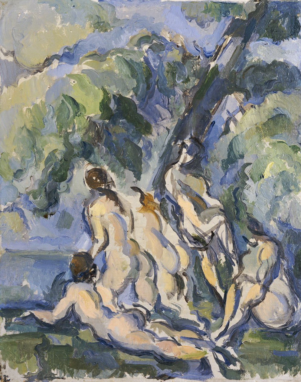 Studie for De store badende, ca. 1902-06 av Paul Cézanne