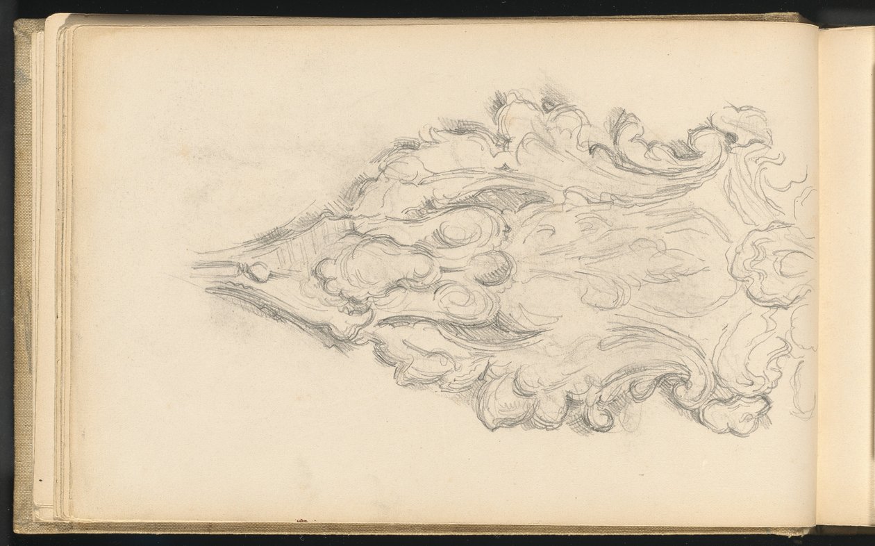 Studie av et dekorativt ornament av Paul Cézanne
