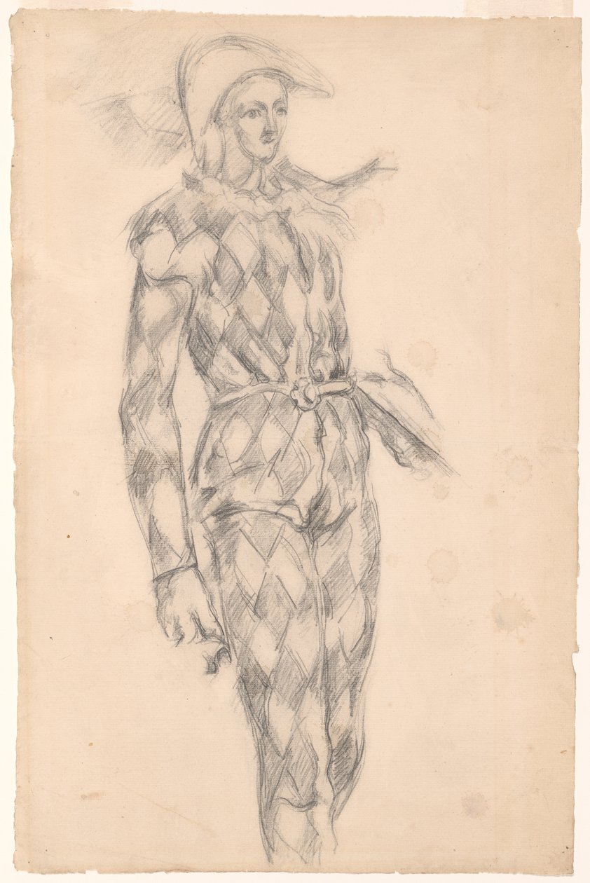 Studie av en Harlekin av Paul Cézanne