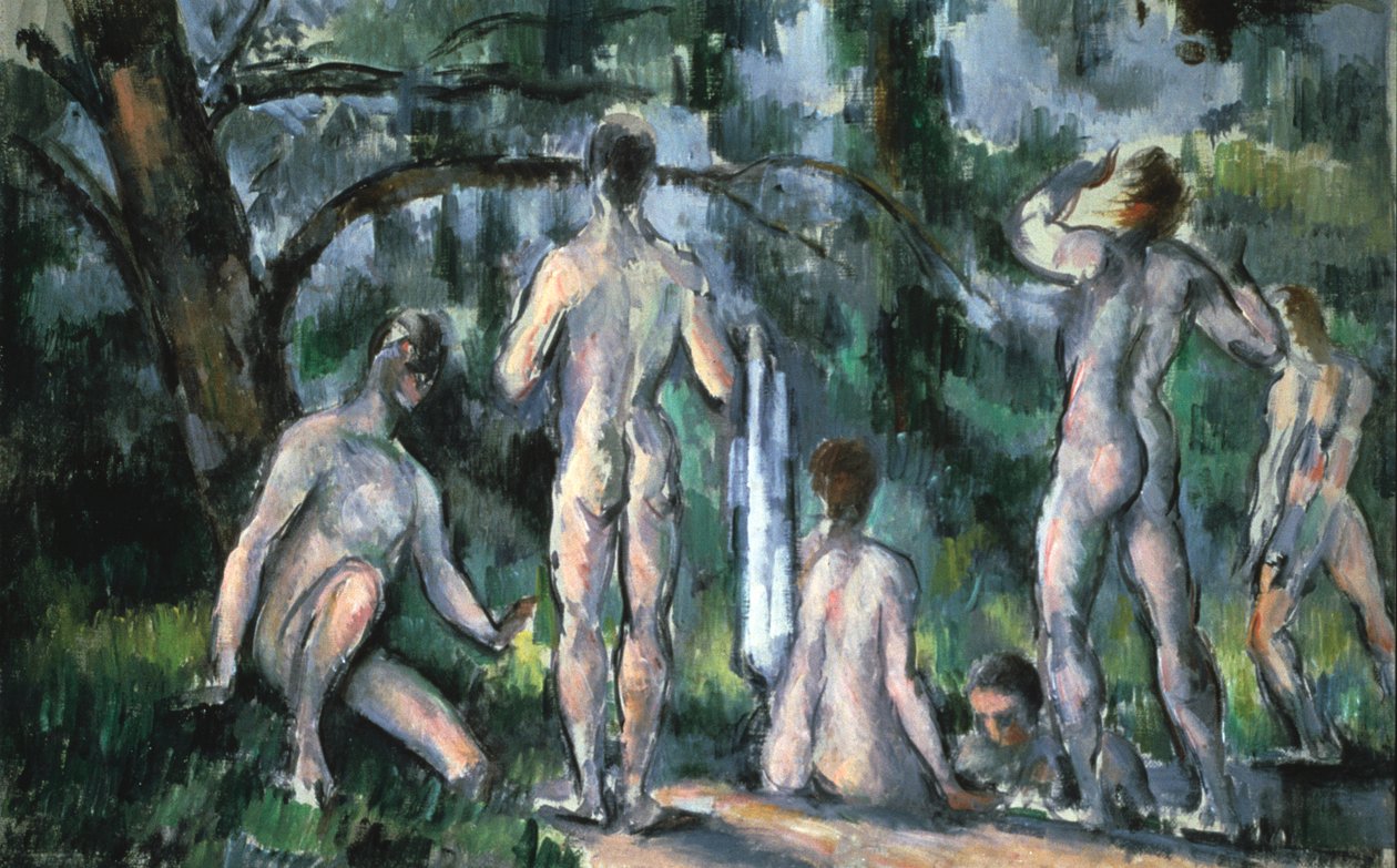 Studie av badende, 1890 av Paul Cézanne