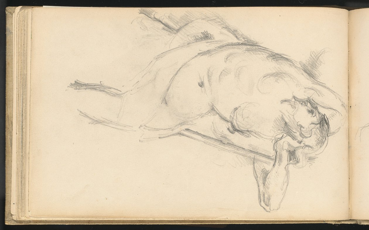 Studie av den allegoriske figuren Bellona i Rubens "The Apotheosis of Henri IV" av Paul Cézanne