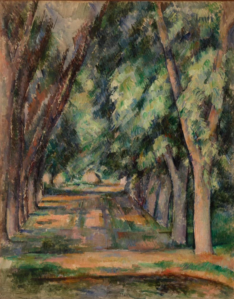 Alley of Chestnut Trees ved Jas de Bouffan av Paul Cézanne