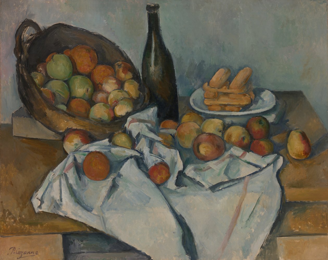 Eplekurven, ca. 1893. av Paul Cézanne