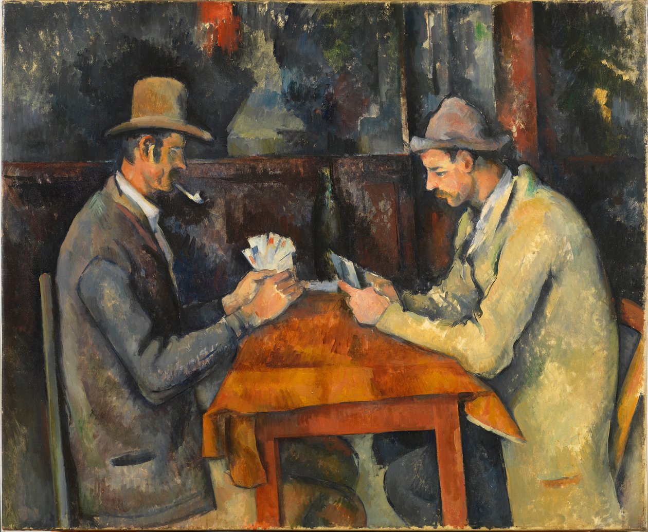 Kortspillerne, ca 1892-1896. av Paul Cézanne