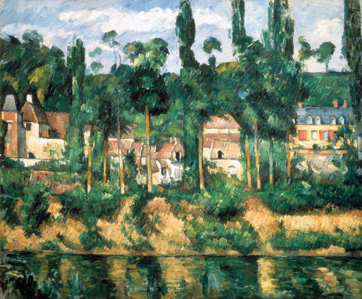 Chateau de Medan, ca. 1880 (olje på lerret) av Paul Cézanne