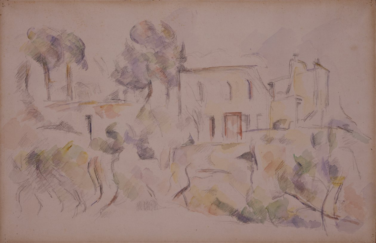 The Coach House (The Shed at Château Noir) av Paul Cézanne