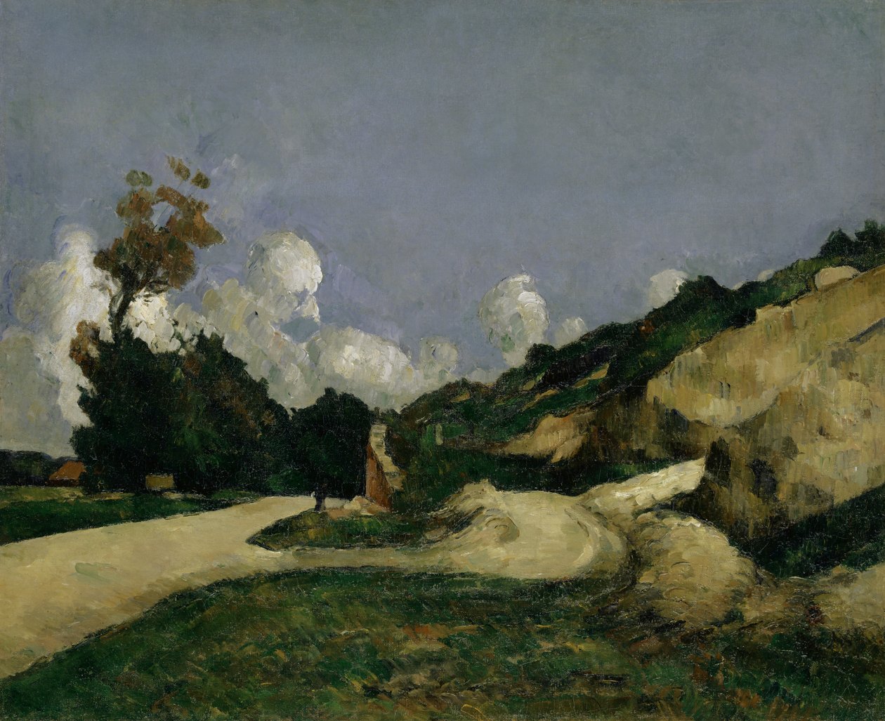 Landsveien, ca. 1871 av Paul Cézanne