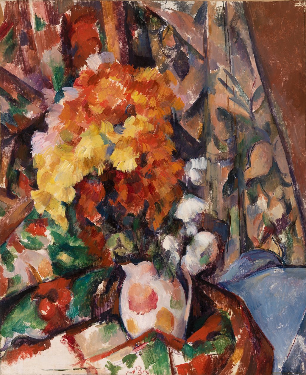 Den blomstrede vasen (Le Vase Fleuri) av Paul Cézanne