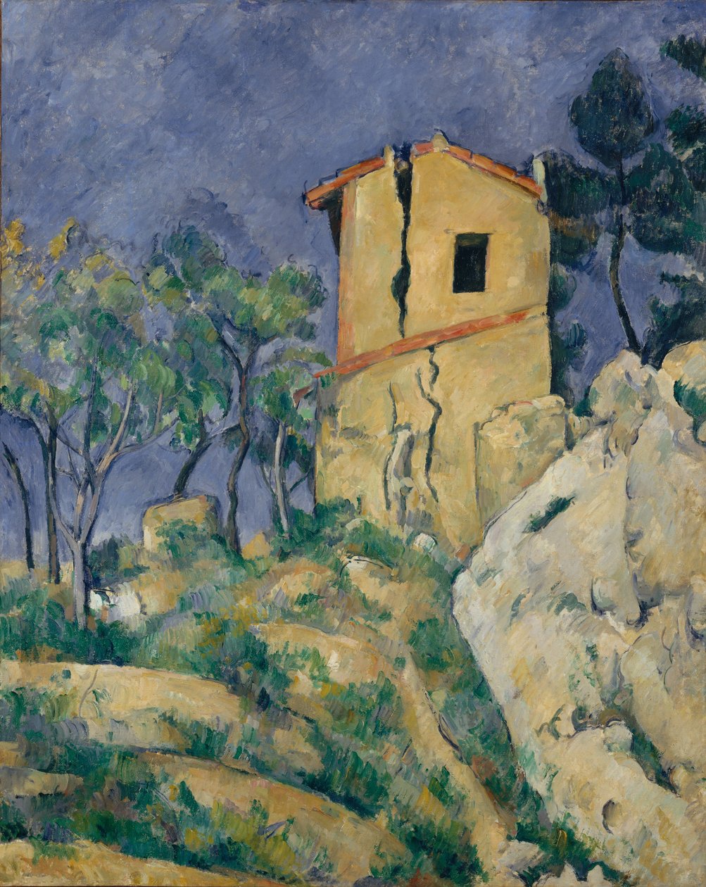 Huset med de sprukne veggene, 1892-94. av Paul Cézanne