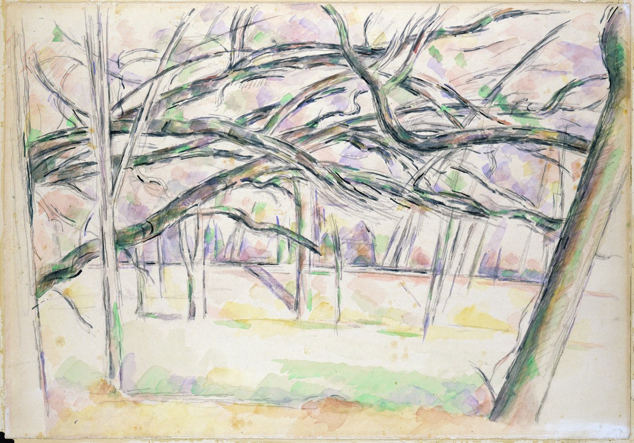 The Orchard, ca. 1895 av Paul Cézanne