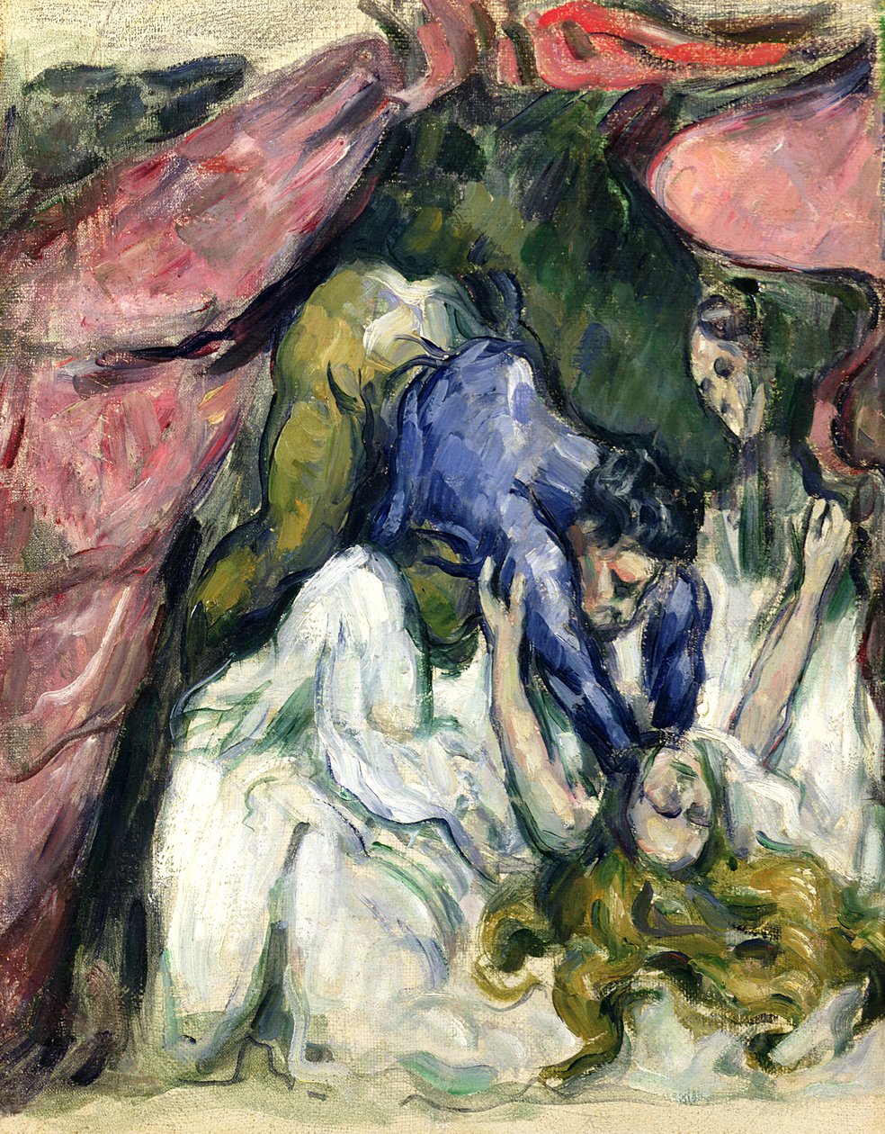 The Strangled Woman, ca. 1870-72 (olje på lerret) av Paul Cézanne