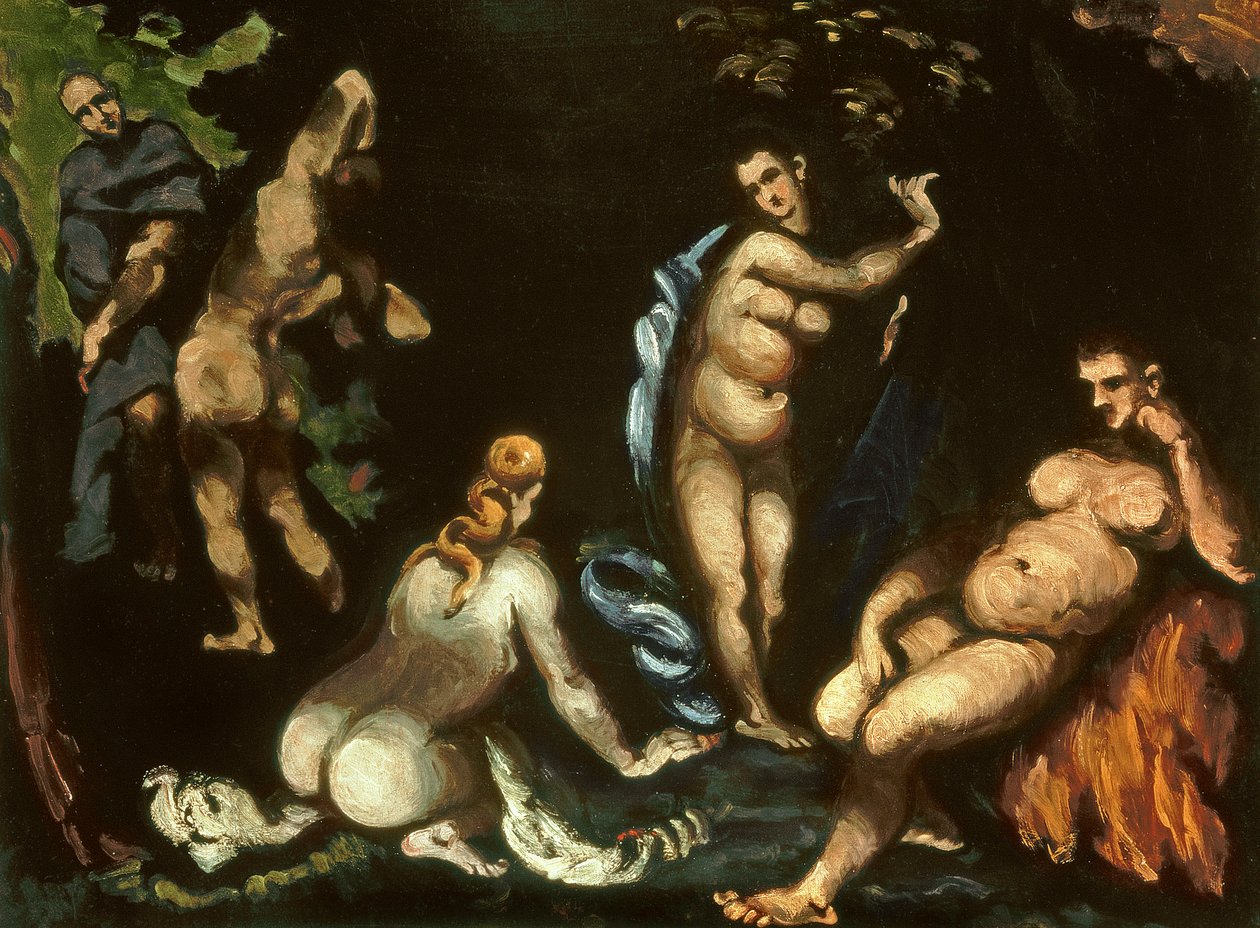 The Temptation of St.Anthony, ca. 1870 av Paul Cézanne