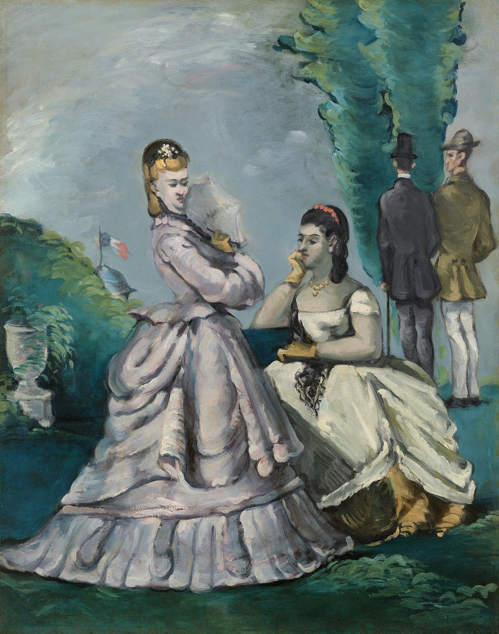 Samtalen, 1870-71 av Paul Cézanne