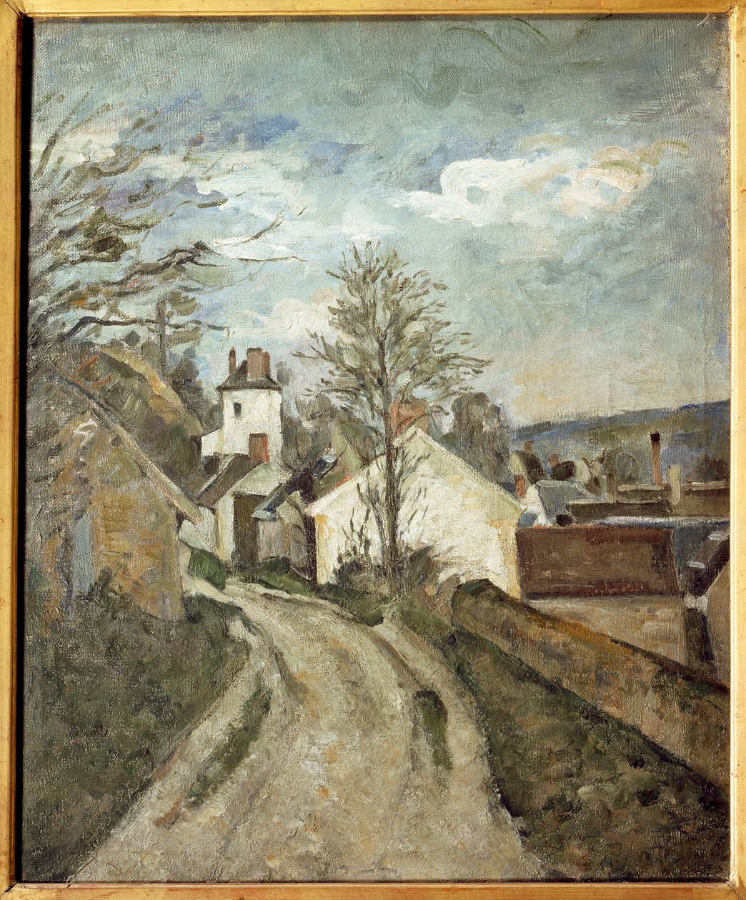 Huset til doktor Gachet i Auvers (olje på lerret av Paul Cézanne